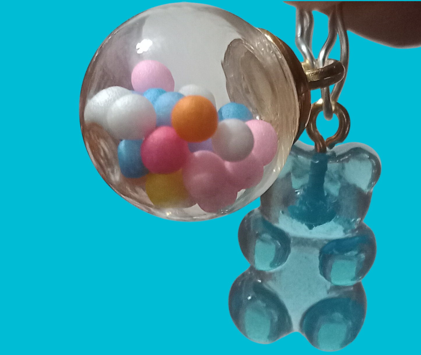 🩵💚💛🩷Colorful charms: Gummy Bears, colorful lollipops and bubble gum charm